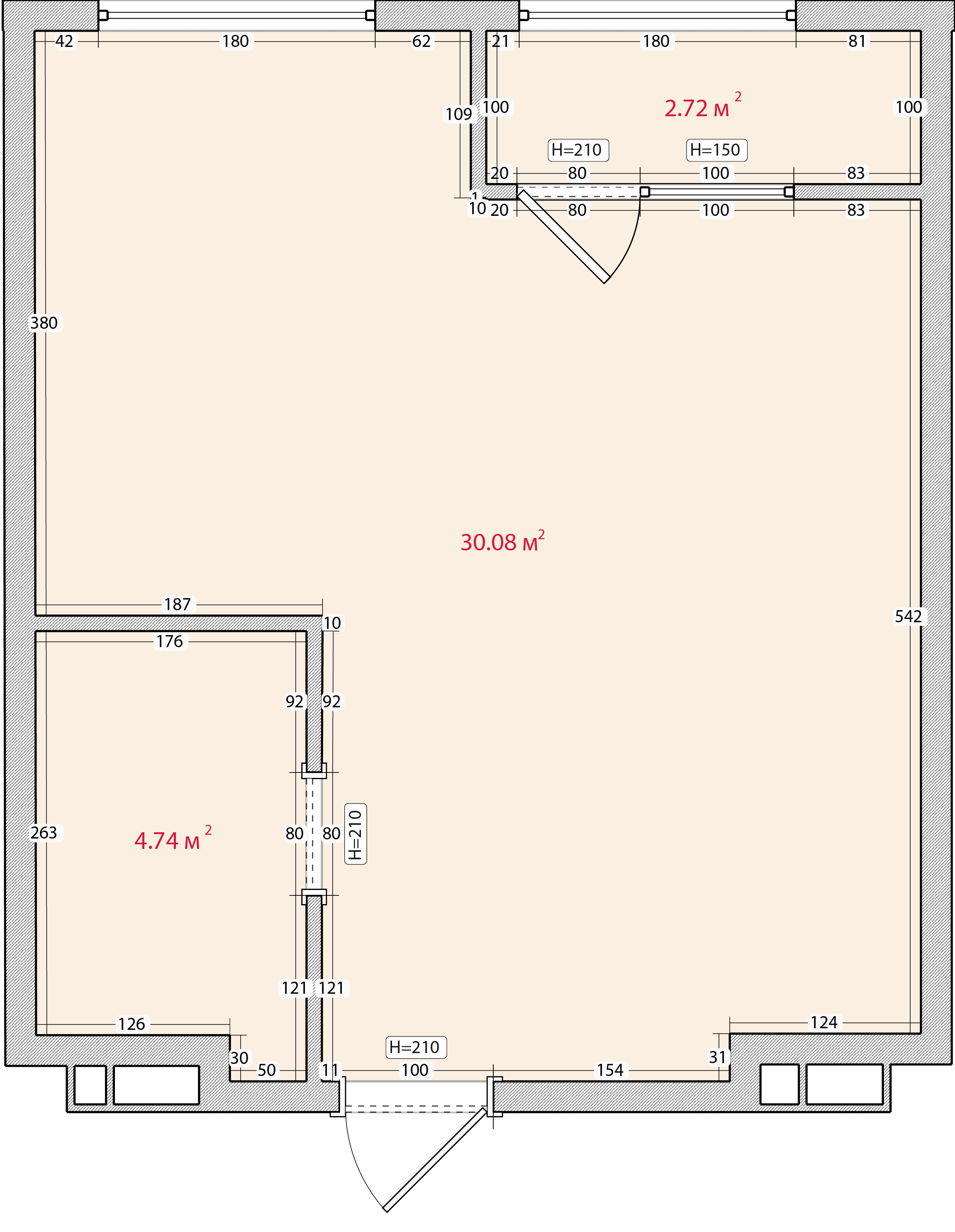 ЖК Дом на Бульваре, 1-комн кв 35,2 м2, за 5 368 000 ₽, 19 этаж